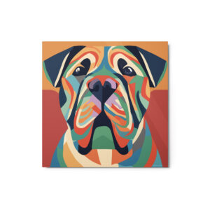 Metal Sketch - Chinese Shar-Pei (Geometric Grace) 12" x 12"