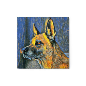 Metal Sketch - Custom - Belgian Malinois- Gogh Cafe