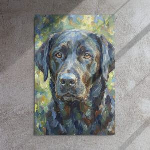 Metal Sketch - Black Labrador Retriever - 24" x 36"