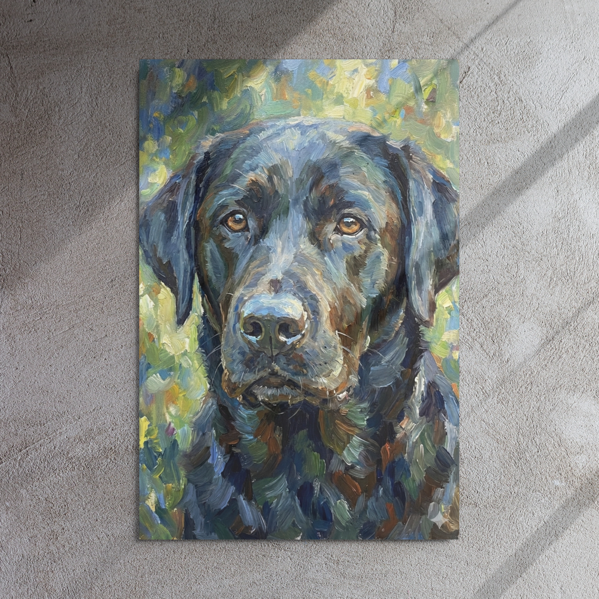 Metal Sketch - Black Labrador Retriever - 24" x 36"