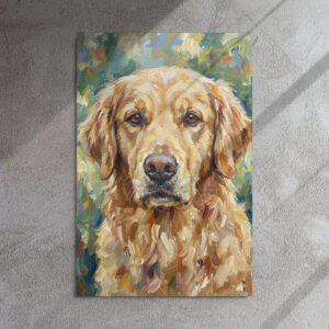Metal Sketch - Golden Retriever - 24" x 36"