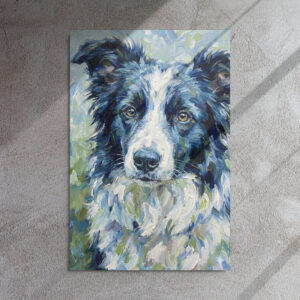 Metal Sketch - Border Collie - 24" x 36"