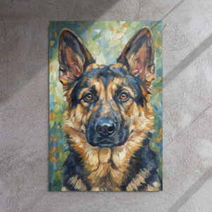 Metal Sketch - German Shepherd - 24" x 36"