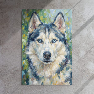 Metal Sketch - Siberian Husky - 24" x 36"