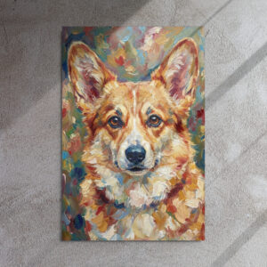 Metal Sketch - Welsh Corgi - 24" x 36"