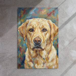 Metal Sketch - Yellow Labrador Retriever - 24" x 36"