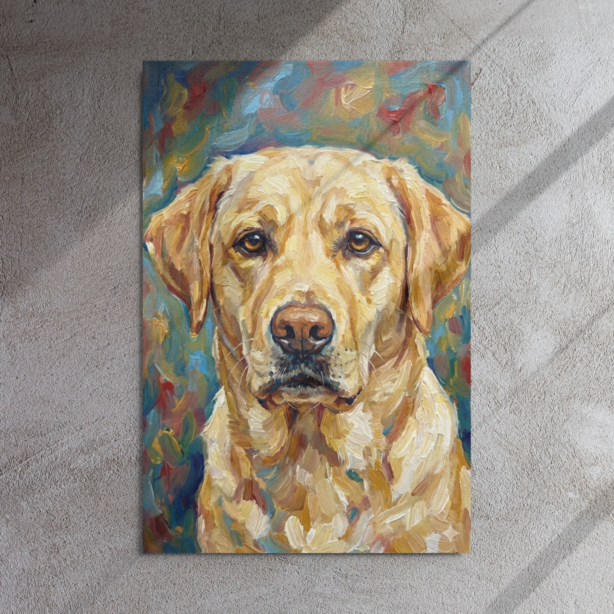 Metal Sketch - Yellow Labrador Retriever - 24" x 36"