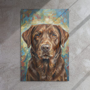 Metal Sketch - Chocolate Labrador Retriever - 24" x 36"