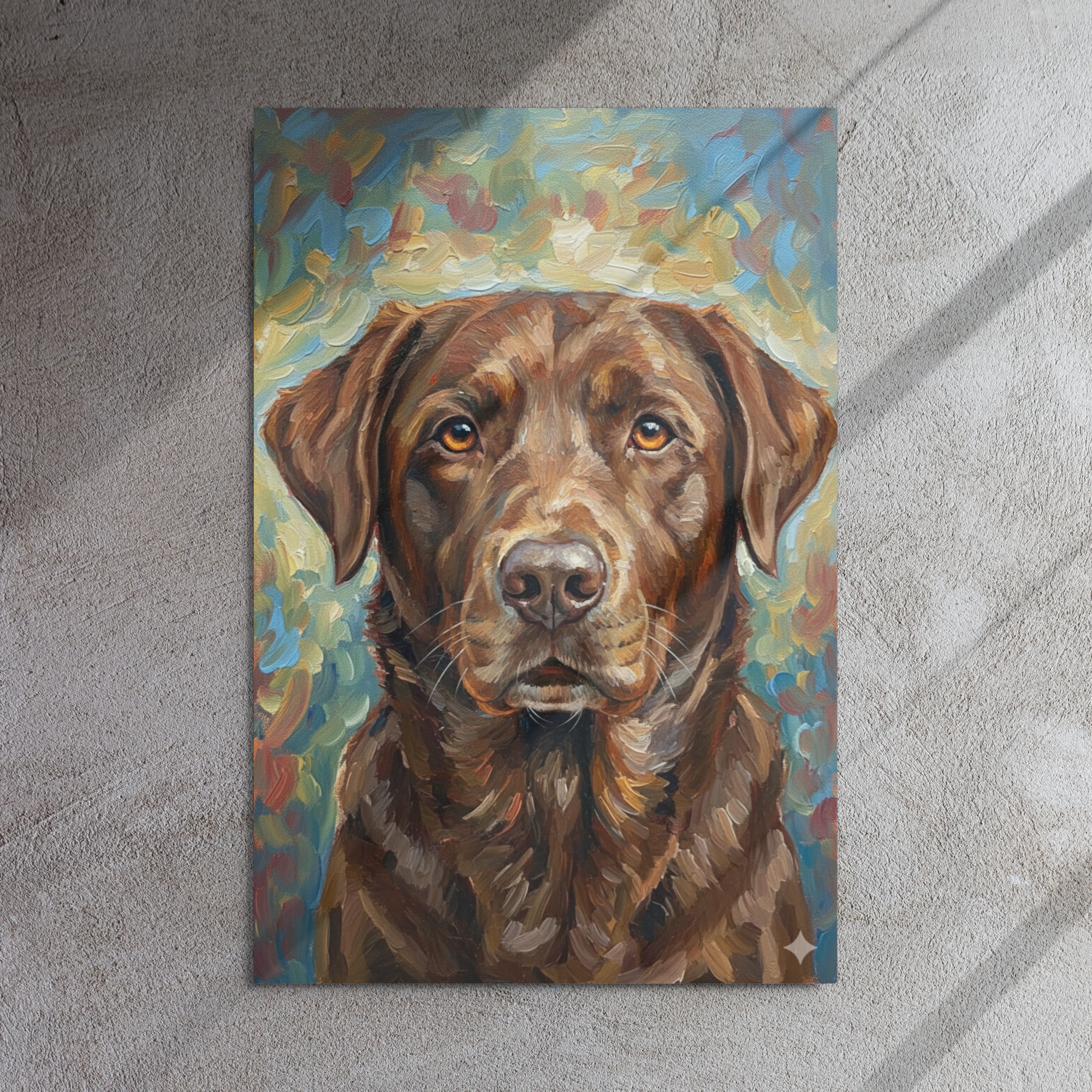 Metal Sketch - Chocolate Labrador Retriever - 24" x 36"