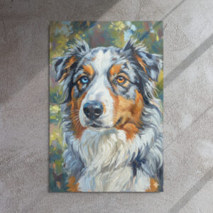Metal Sketch - Australian Shepherd - 24" x 36"