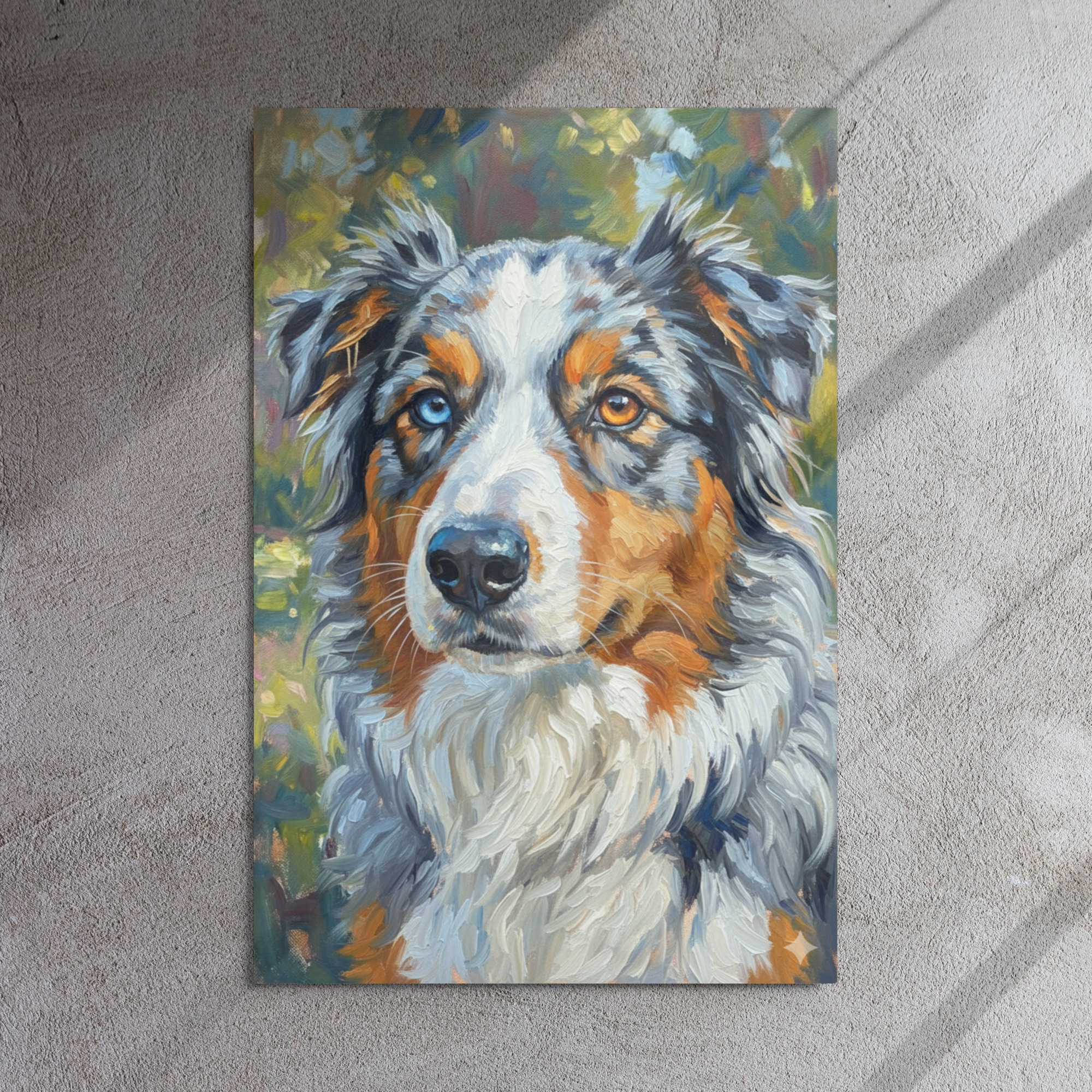 Metal Sketch - Australian Shepherd - 24" x 36"