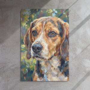 Metal Sketch - Beagle - 24" x 36"