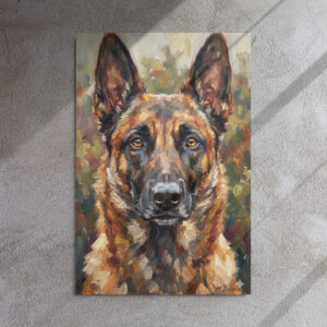 Metal Sketch - Belgian Malinois - 24" x 36"